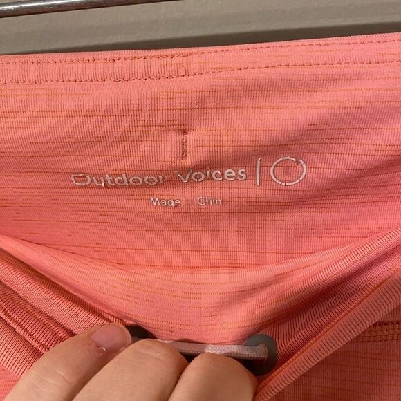 Outdoor Voices TechSweat Flex Leggings Terracotta, Size L - Picture 2 of 3
